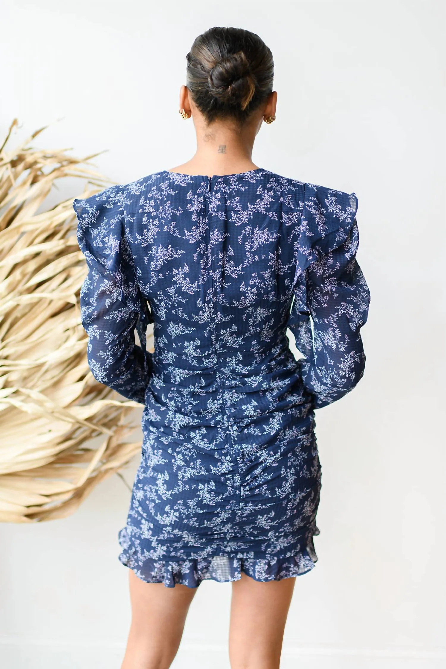 2.7 August Apparel - Good Posture Rouched Dress