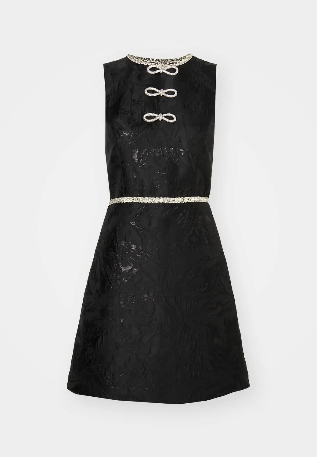 Alice   Olivia - Ellis Embellished Bow Mini Dress