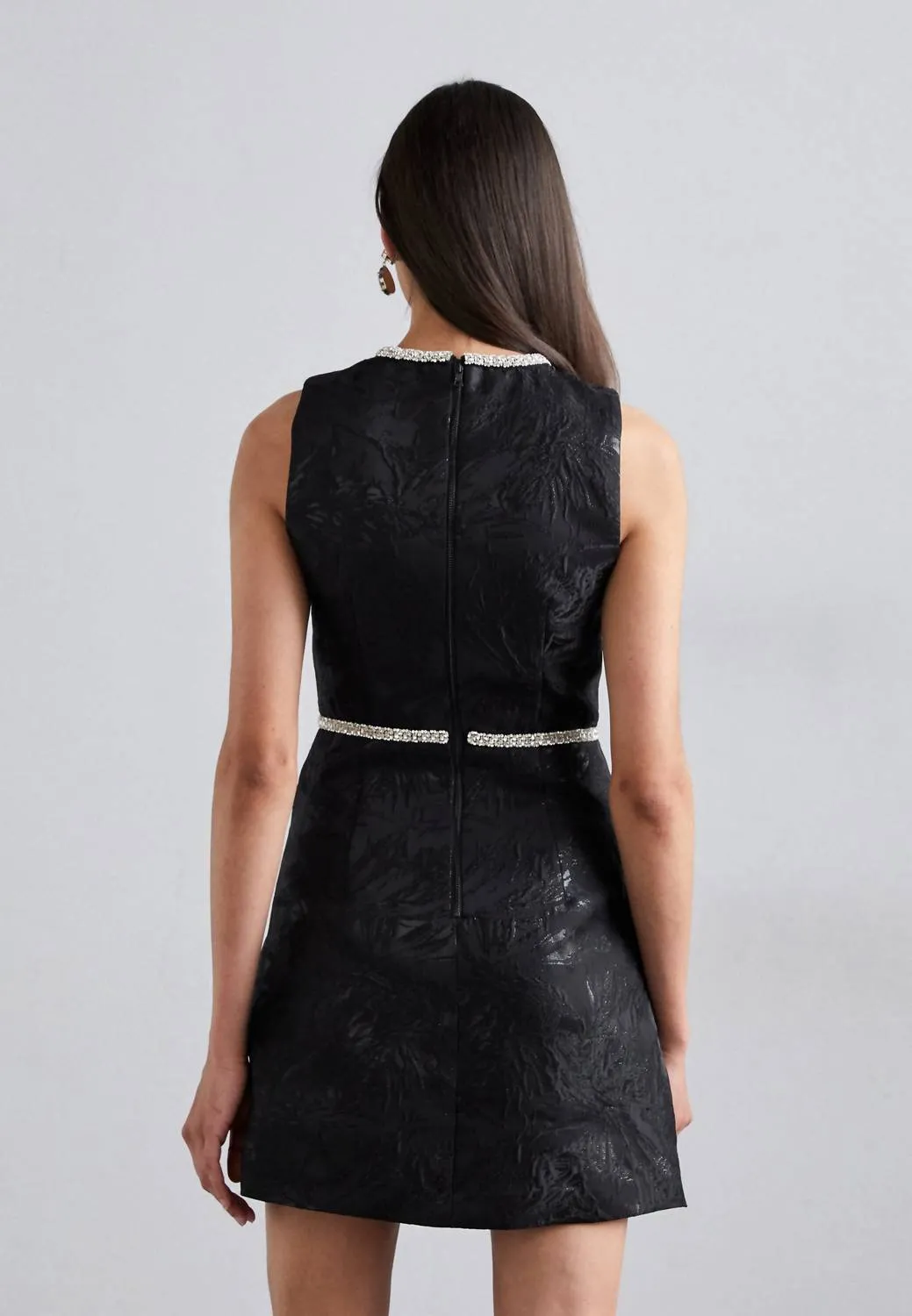 Alice   Olivia - Ellis Embellished Bow Mini Dress