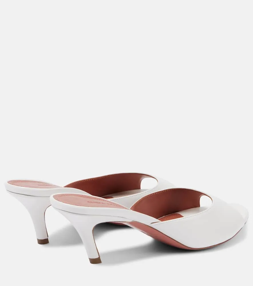 Amina Muaddi Alexa 60 leather mules