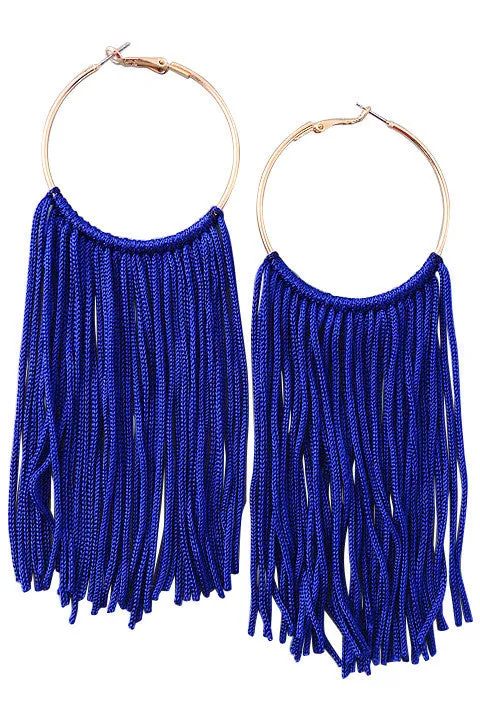 Annika Fringe Hoop Earrings