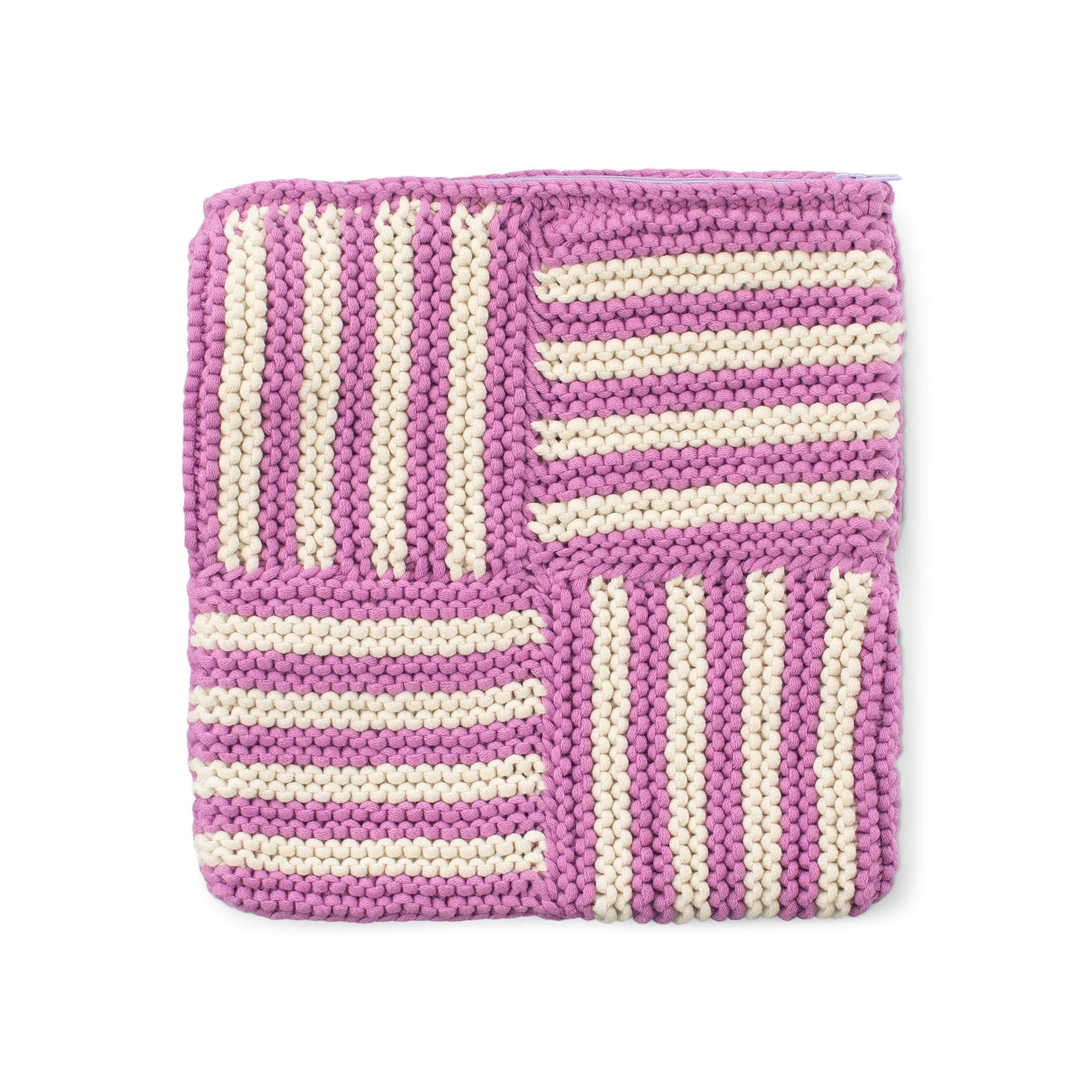 Bernat Knit Take a Turn Zippered Pouch