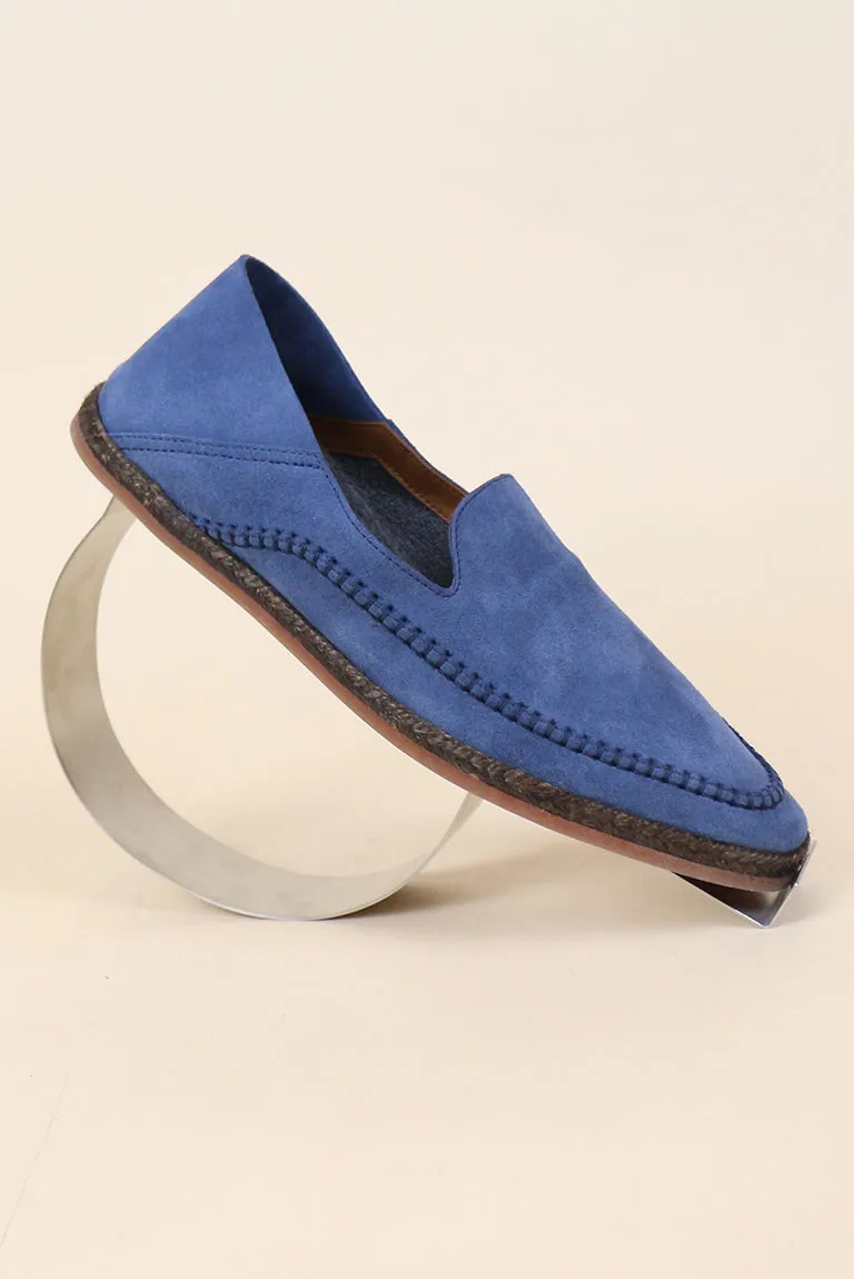 Blue Suede Espadrille