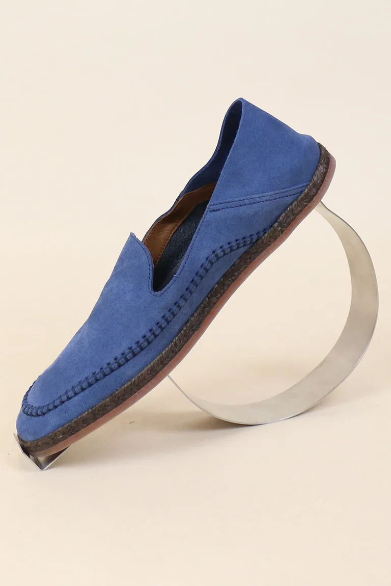 Blue Suede Espadrille