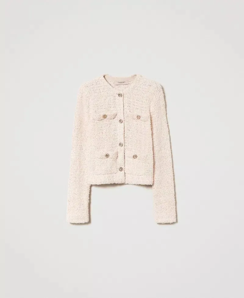 Bouclé Knit Jacket - Cupcake