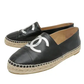 Chanel Bicolor Glazed CC Espadrille 39
