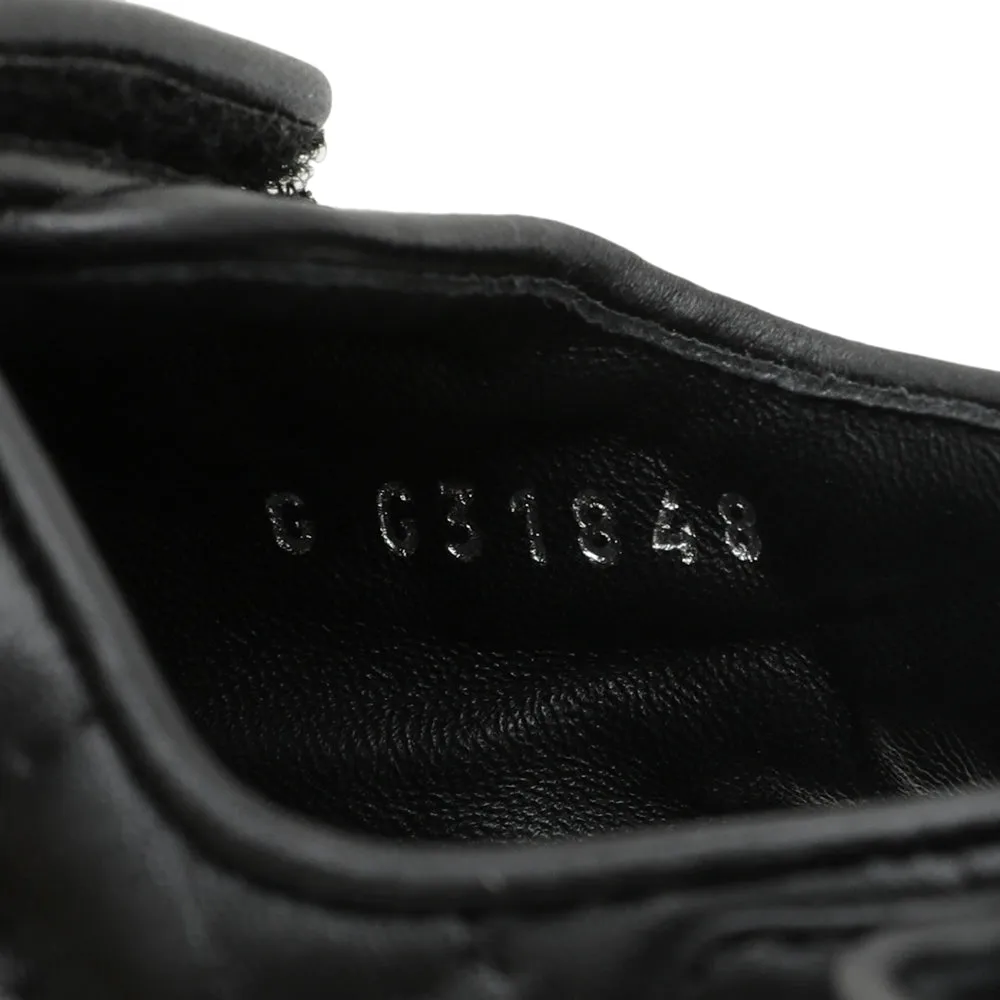 Chanel Black CC Velcro Flat Sandals 39