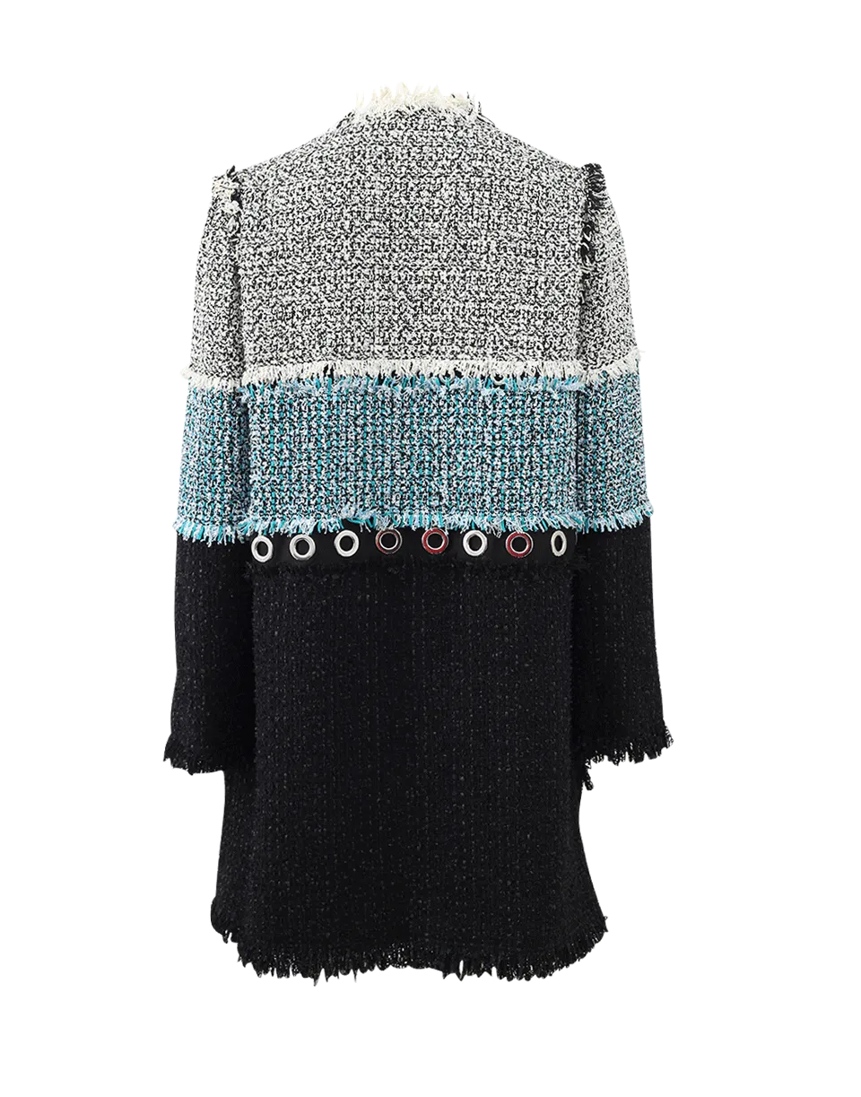 Grommet And Tweed Coat