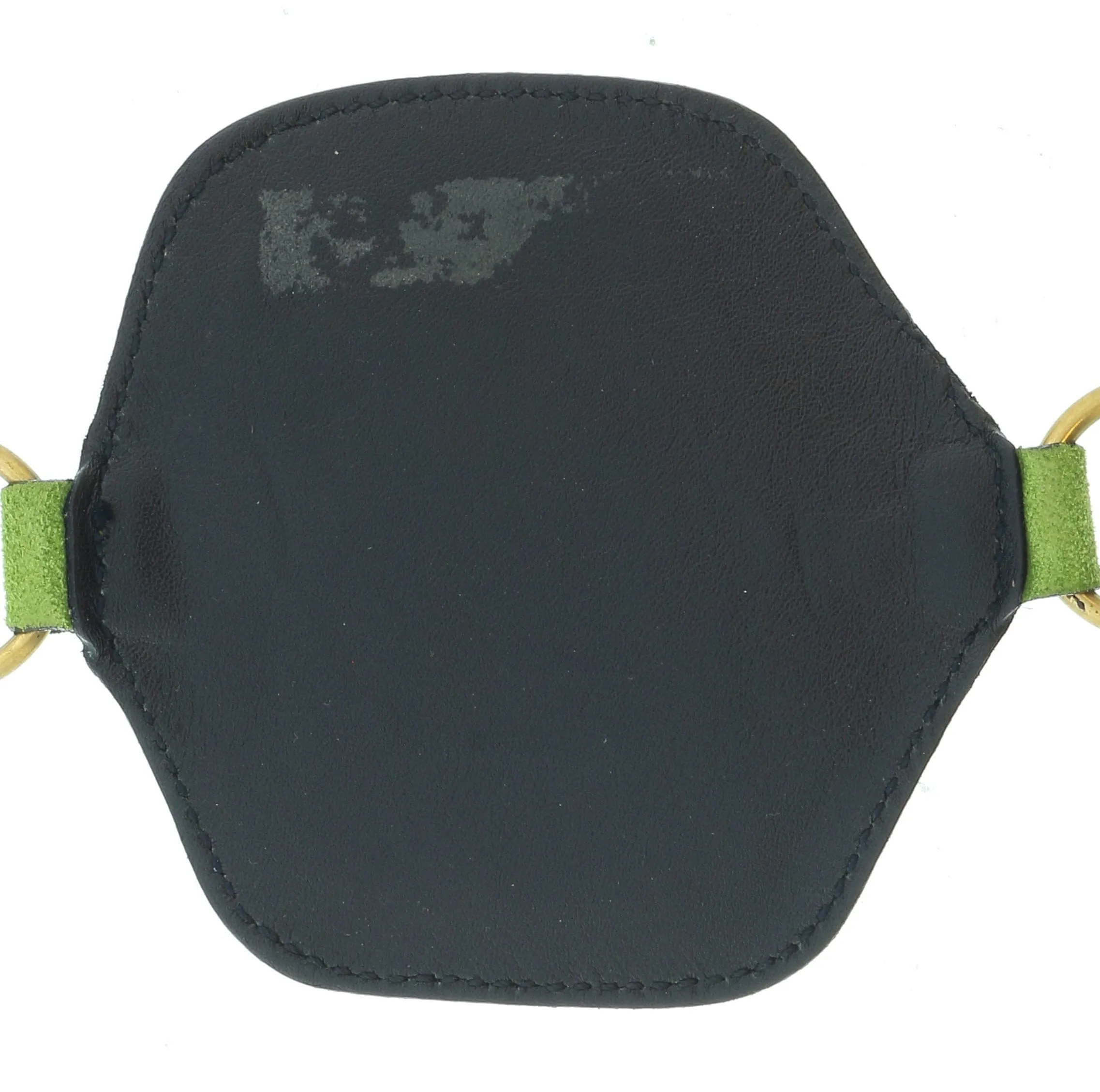 Miu Miu Forest Green Suede Tile Patch Tie On  Belt-30