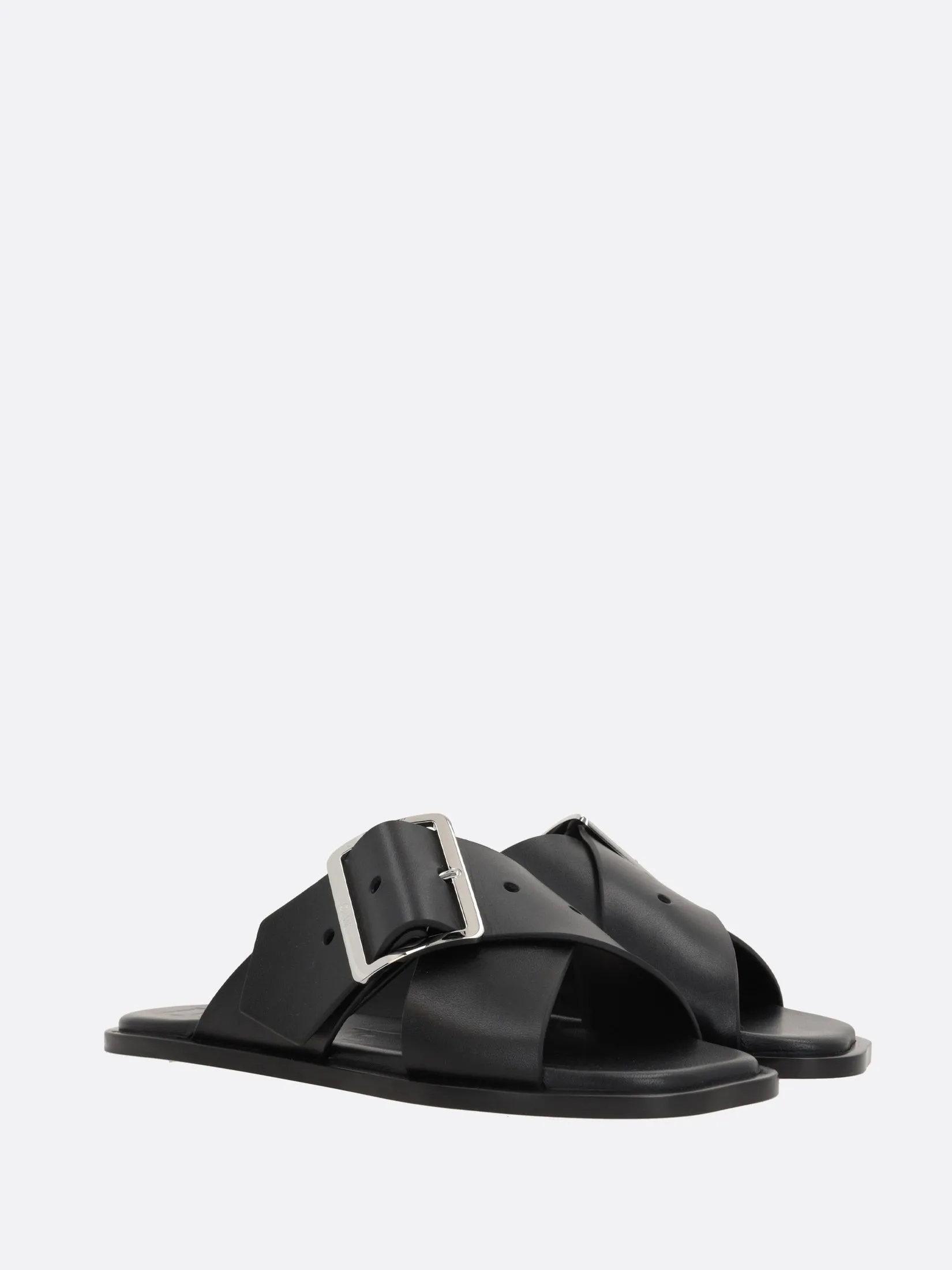 Petal Belt Leather Sandals