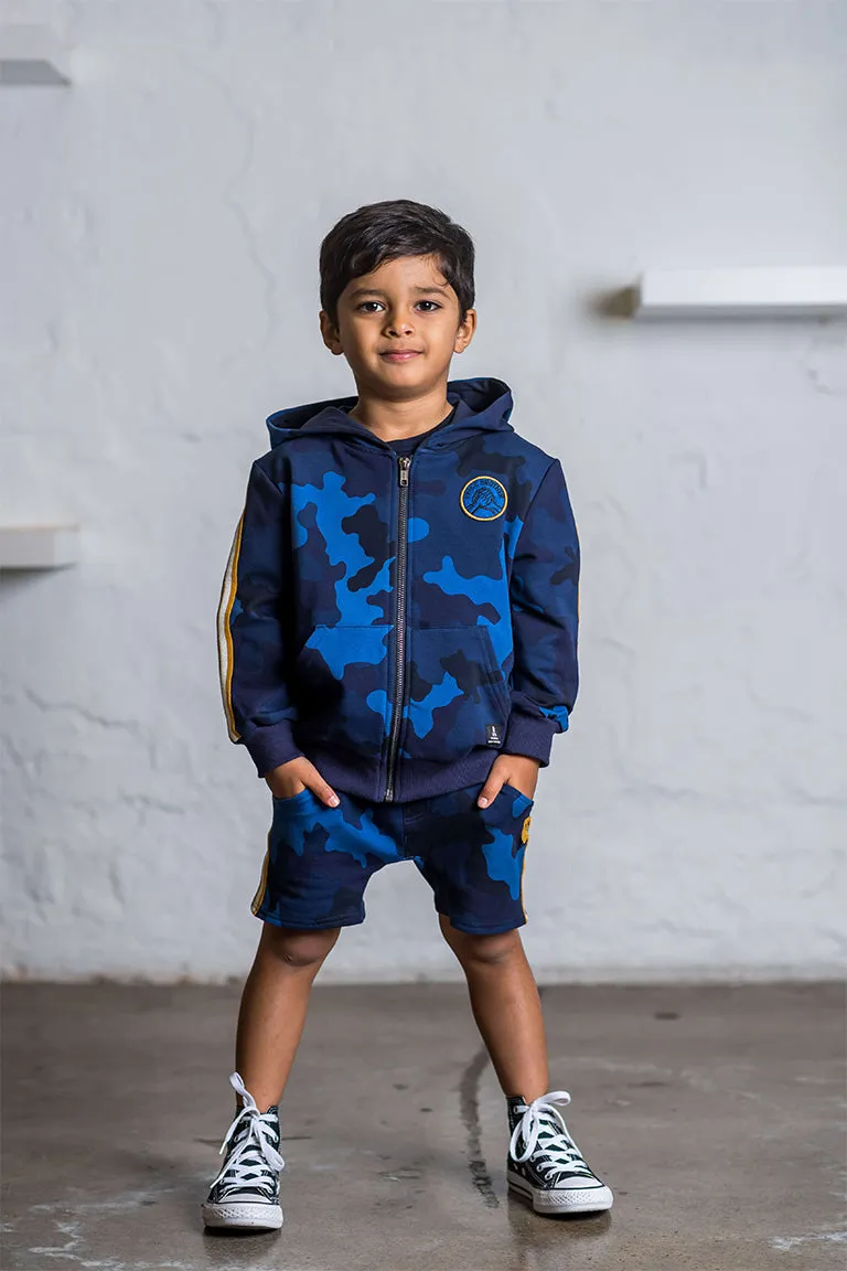 Rock Your Kid Blue Peace Brother Hoodie