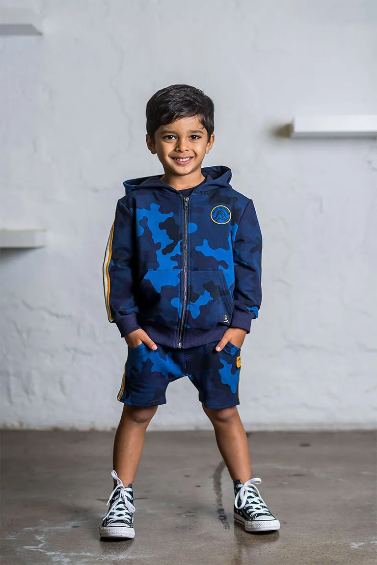Rock Your Kid Blue Peace Brother Hoodie