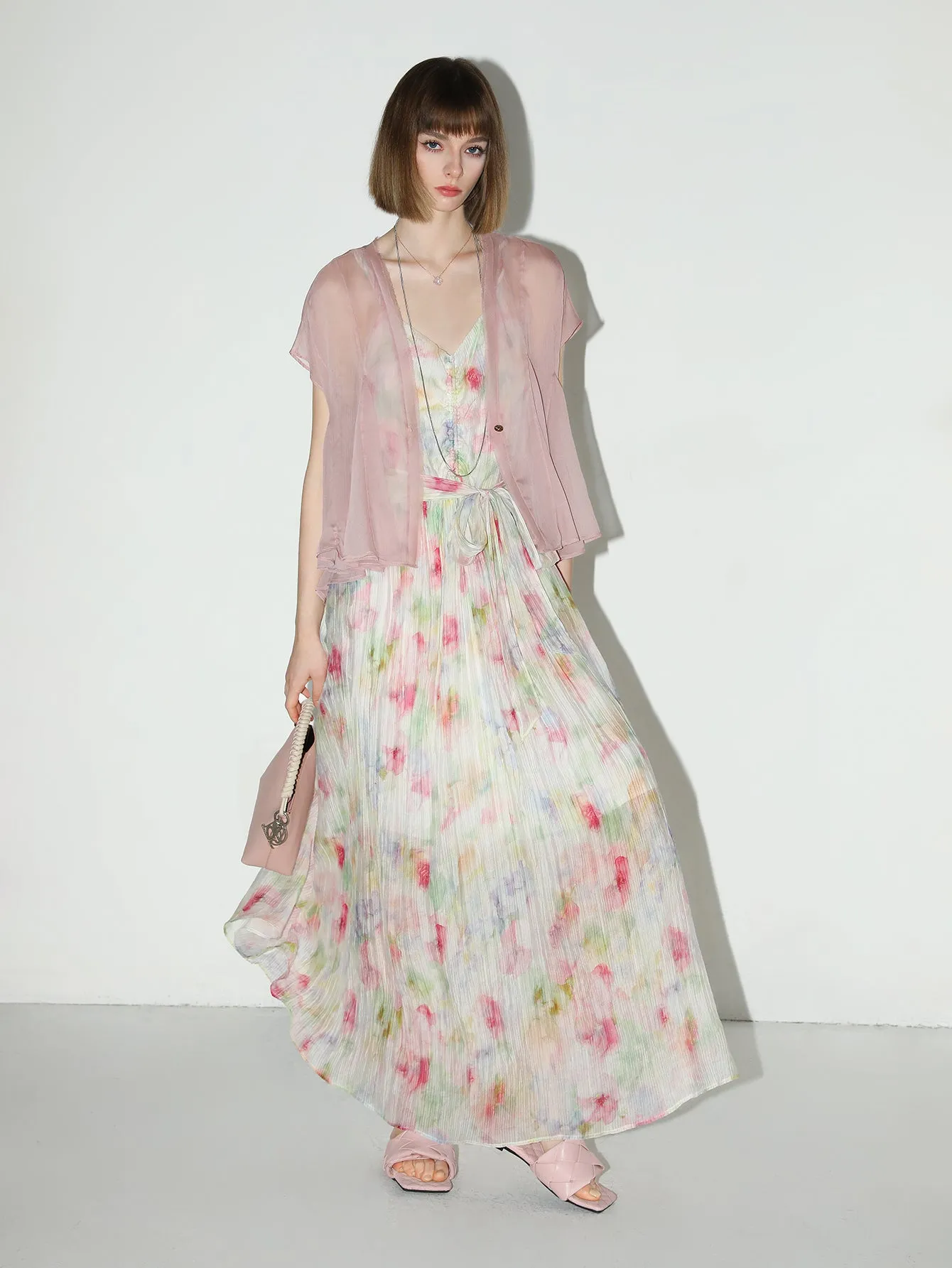 Whimsical Fairy Long Flowy Summer Dress